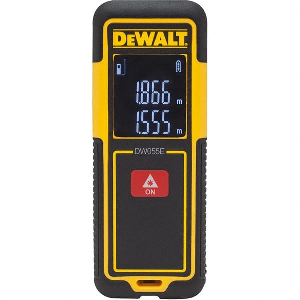 Laser & Ultrasonic Distance Finders, Maximum Distance (Feet): 55.00 , Accuracy: 1/8 in , Battery Size: AAA , Minimum Distance (Inch): 7  MPN:DW055E