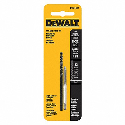 Drill and Tap Set 8 -32NC Thread 2 pcs. MPN:DWA1402
