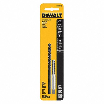 Drill and Tap Set 5/16 -18NC Thread 2pcs MPN:DWA1412