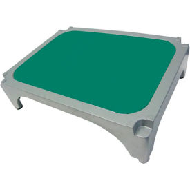 Imperial Surgical® OR-36363-03 Aluminum Stackable Step Stool with Green Mat - Pkg Qty 4 OR-36363-03