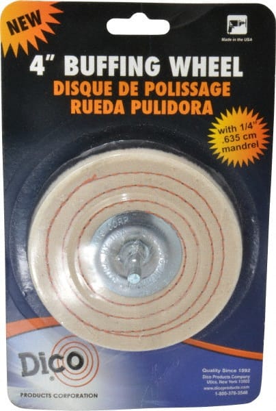 Mounted Spiral Sewn Buffing Wheel: 4
