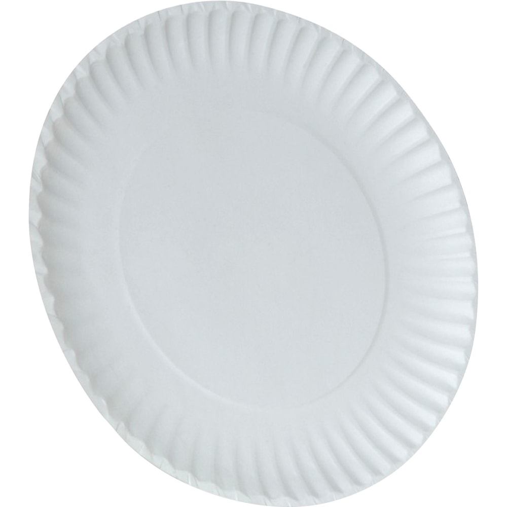 Dixie Uncoated Paper Plates, 9in, White, 250 Plates Per Pack (Min Order Qty 5) MPN:WNP9OD