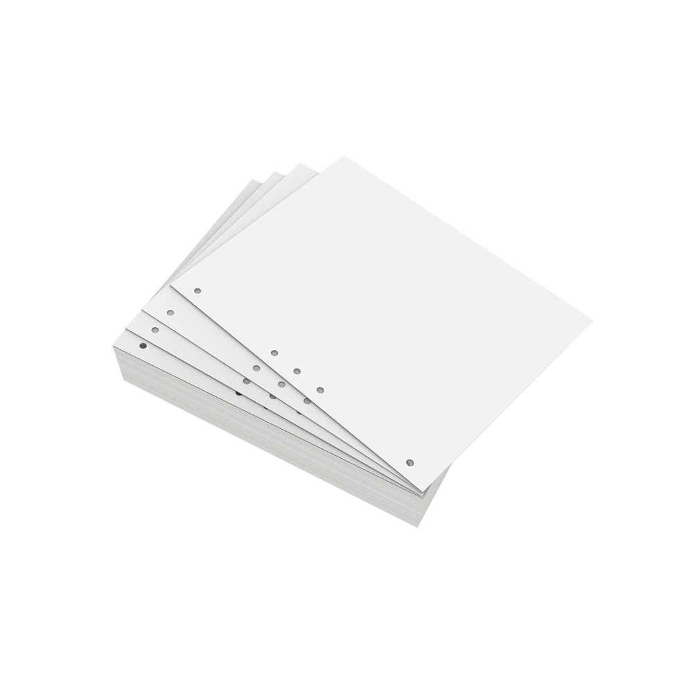 Lettermark Custom Cut Sheets, 5 Reams, Letter Size (8 1/2in x 11in), 2500 Sheets Total, Prepunched Left, 5-Hole, 20 Lb, 500 Sheets Per Ream MPN:DMR851151