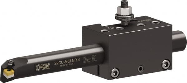 Lathe Tool Post Holder: Series CXA, Number DQ-41S-DUAL, Boring Bar Holder MPN:73310100415
