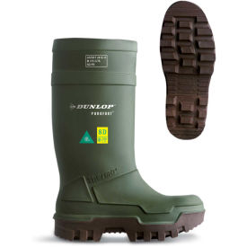 Dunlop® Purofort® Thermo+ Full Safety Men's Work Boots Size 8 Green E662843-8