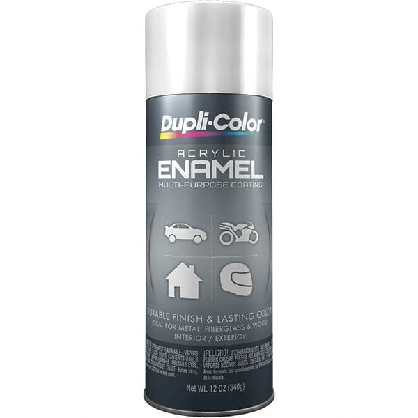 Acrylic Enamel Spray Paint: White, Gloss, 12 oz MPN:EDA167007
