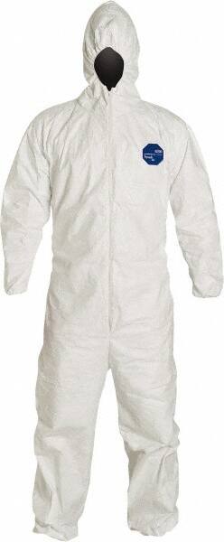 Disposable Coveralls: Size 5X-Large, 1.2 oz, Film Laminate, Zipper Closure MPN:TY127SWH5X0025N
