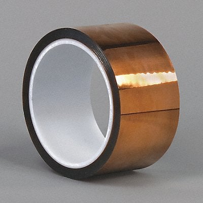 Elec Tape 100 ft Lx2 in W 1 mil Amber MPN:Kapton HN