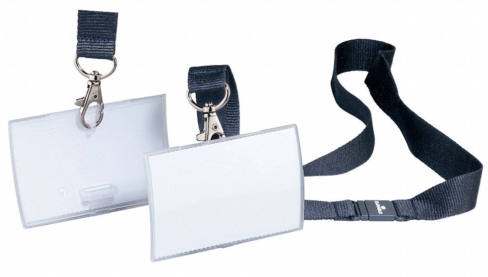 Badge Holder with Lanyard Clear PK10 MPN:821719