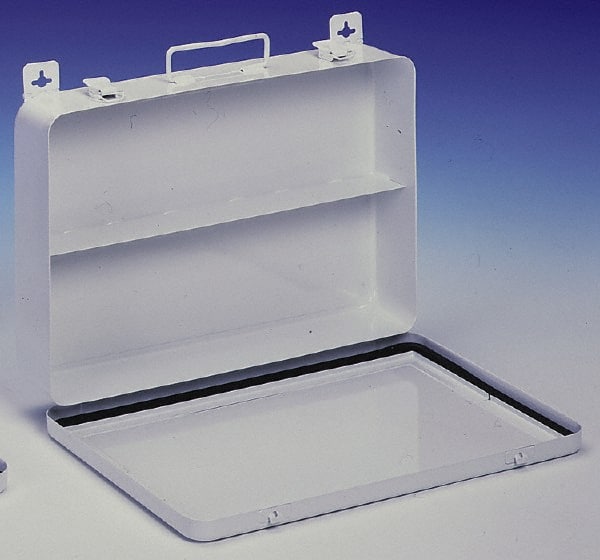 Empty First Aid Cabinets & Cases, Product Type: Unitized Kit , Material: Metal , Shelf Type: Fixed , Door Type: Horizontal , Color: White  MPN:510-43-B