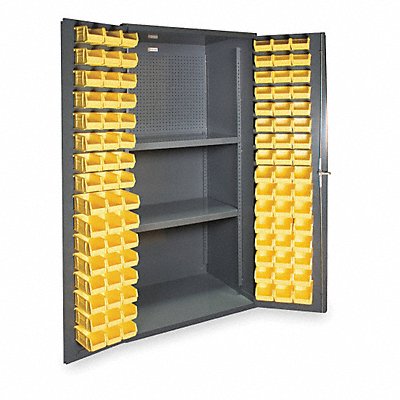 Example of GoVets Hanging Bin Cabinets With Pegboards category