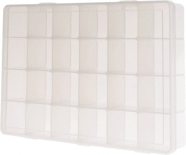 Adjustable Compartment Clear Small Parts Compartment Box MPN:LPADJ-CLEAR
