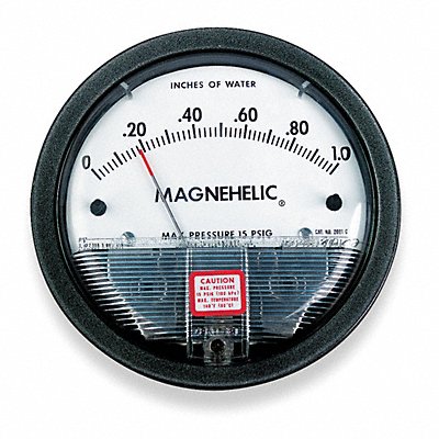 Pressure Gauge 0.25In to 0 to 0.25In H2O MPN:2300-0