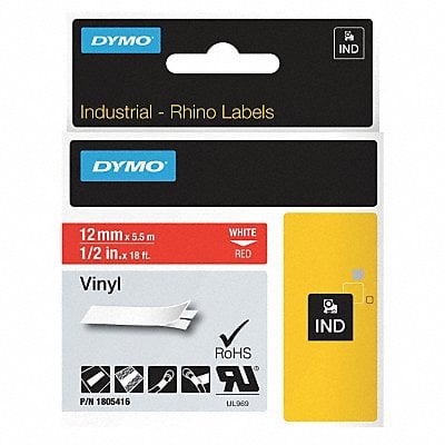 Label Tape Cartridge Vinyl 18 ft.L 1/2 W MPN:1805416
