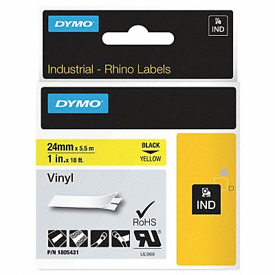 Label Tape Cartridge Vinyl 18 ft L 1 W MPN:1805431