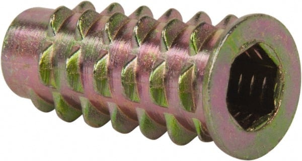 1/4-20, Zinc Alloy Flanged Hex Drive Insert MPN:901420-25