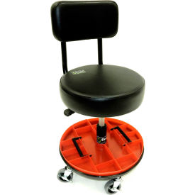 ShopSol Mechanics Stool w/Removable Tool Tray 300 lb. Cap. Adj. Height 18-1/2