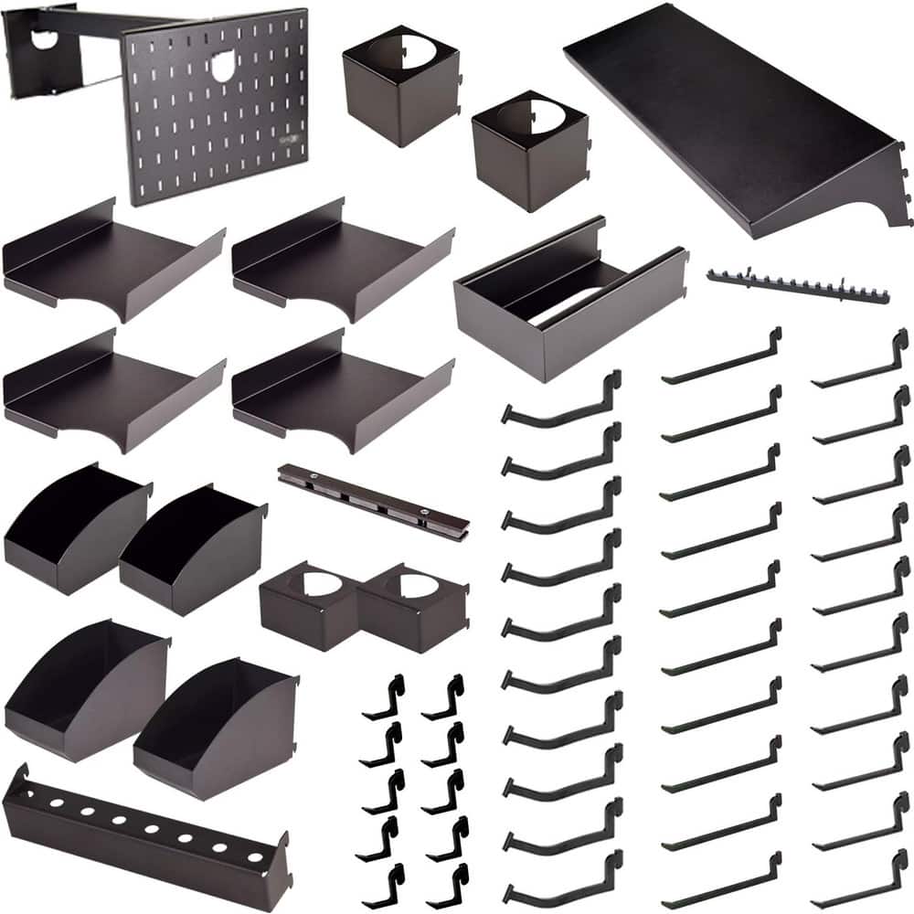 Mobile Bench, Stand & Center Accessories, Accessory Type: 58-Piece Accessory Kit , For Use With: Gridlok Metal Pegboard and Flextur Workbenches  MPN:79058110