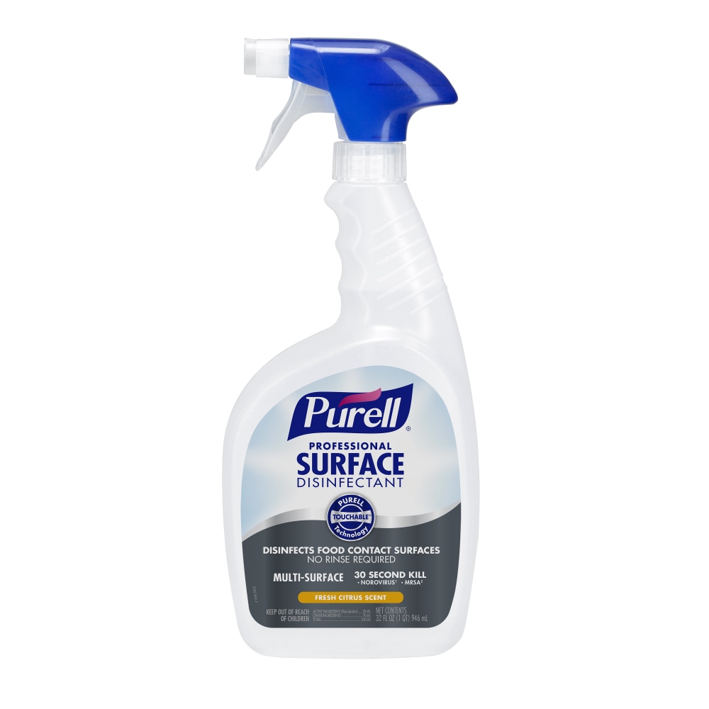 Purell Professional Surface Disinfectant, Citrus Scent, 32 Oz Bottle (Min Order Qty 5) MPN:3342-12EA