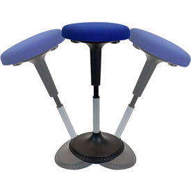 Uncaged Ergonomics Adjustable Height Wobble Stool Swivel Chair - Blue Wsu