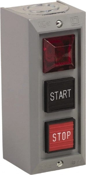 Push-Button Control Station: Momentary, NO/NC, Start & Stop MPN:9001BG308