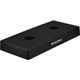 lndustrial™ Molded Dock Bumper Rectangular 18Wx8H Black 970B53