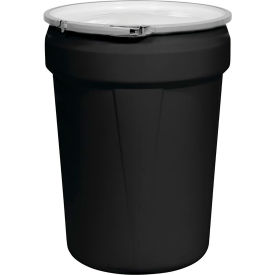 Eagle® Lab Pack Open Head Poly Drum Metal Lever Lock 30 Gallon Cap. 2 x 2