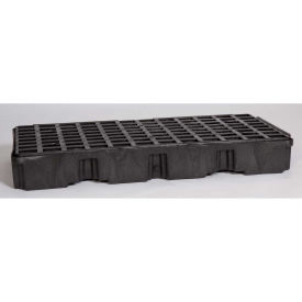 Eagle 1632B 2 Drum Modular Spill Containment Platform - Black no Drain 1632B