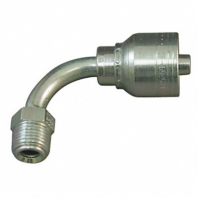 Crimp Fitting 90deg 1/4 ID 7/16 MFlare MPN:1AA4MFB4