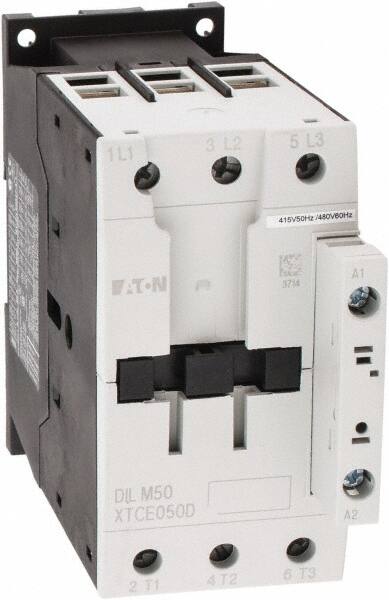 IEC Contactor: 3 Poles, 50 A Load Amps-Inductive, 80 A Load Amps-Resistive MPN:XTCE050D00C
