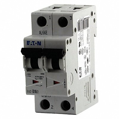 IEC Supp Protector 10A 277/480VAC 2P MPN:FAZ-B10/2