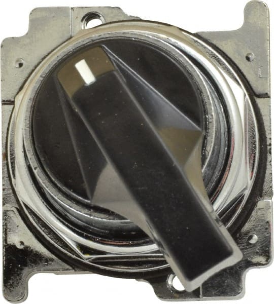 Selector Switch: 2 Positions, Maintained (MA), 0.5 Amp, Black Lever MPN:10250T3011