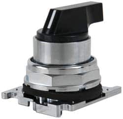Selector Switch: 3 Positions, Maintained (MA) - Momentary (MO), 0.5 Amp, Black Lever MPN:10250T3043