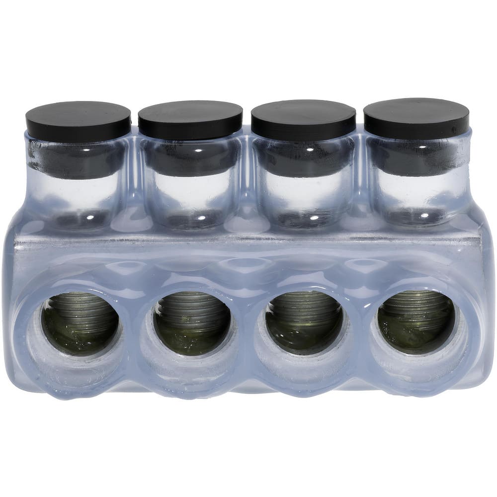 Push In Wire Connectors, Connector Type: Tap , Compatible Wire Size (AWG): 250kcmil, 6AWG , Number Of Ports: 7 , Overall Length: 2.85 , Connector Color: Clear  MPN:IPL250-4C
