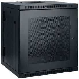 Tripp Lite 10U SmartRack Low-Profile Switch-Depth Wall-Mount Rack Enclosure Cabinet Hinged Back SRW10US