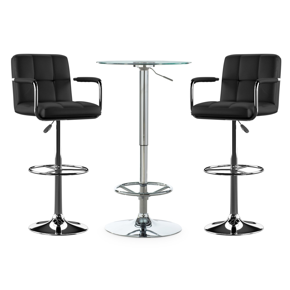 Powell Quaid 3-Piece Pub Table Set, Black MPN:ODP2680