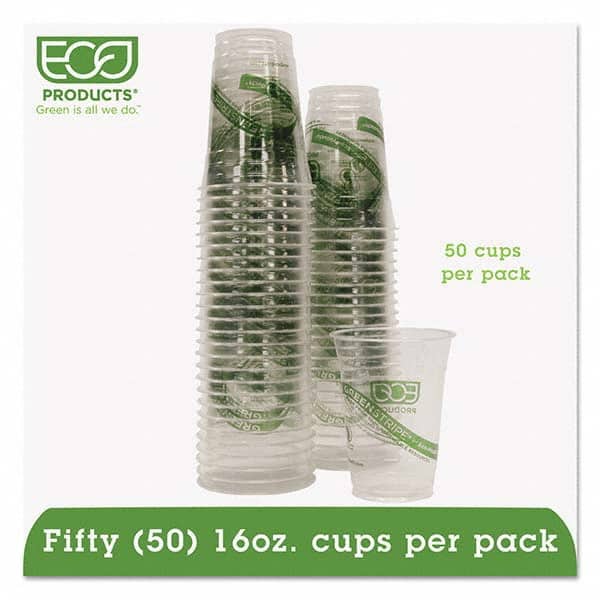 GreenStripe Renewable/Compostable Cold Cups Convenience Pack, 16 oz, 50/PK MPN:ECOEPCC16GSPK