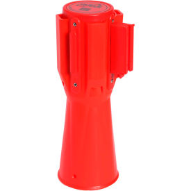 ConePro 500 Orange Traffic Cone Mount Retracting Belt Barrier 10' Caution Do Not Enter Belt CP500O-YBC100