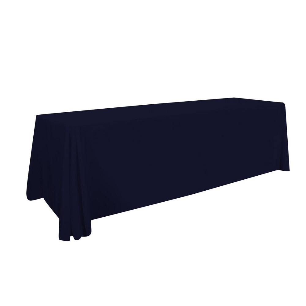 Tablecloths, Width (Inch): 30 , Length (Feet): 8.000 , Color: Navy  MPN:114126-NAVY