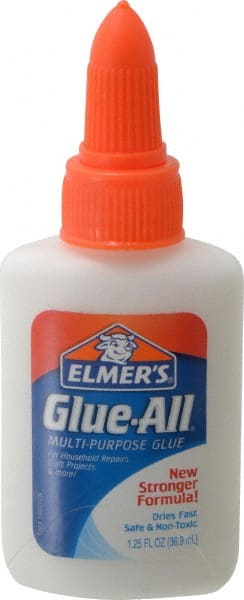 All Purpose Glue: 0.25 oz Bottle, White MPN:E1323