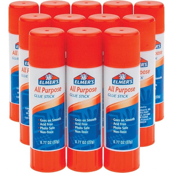 All Purpose Glue: 0.77 oz Stick, Clear MPN:E517