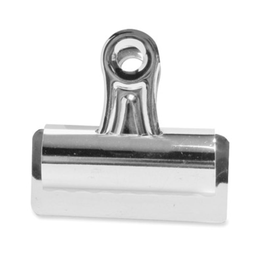 Elmers Grip Steel Bulldog Clips, 1in Size, Silver, Box Of 12 (Min Order Qty 6) MPN:2004LMR