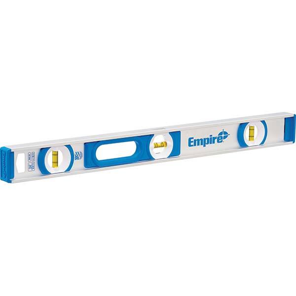Box Beam, I-Beam & Torpedo Levels, Level Type: I-Beam , Vial Style: Bubble , Length (Inch): 24 , Magnetic: No , Body Material: Aluminum , Housing Color: Blue MPN:500.24