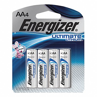 Battery Lithium AA Hi Performance PK4 MPN:L91SBP-4