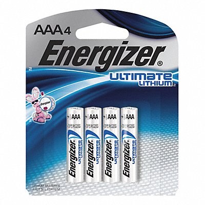 Battery Lithium AAA Hi Performance PK4 MPN:L92SBP-4