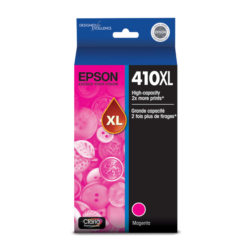 Epson 410XL Claria Premium Magenta High-Yield Ink Cartridge, T410XL320-S (Min Order Qty 3) MPN:T410XL320-S