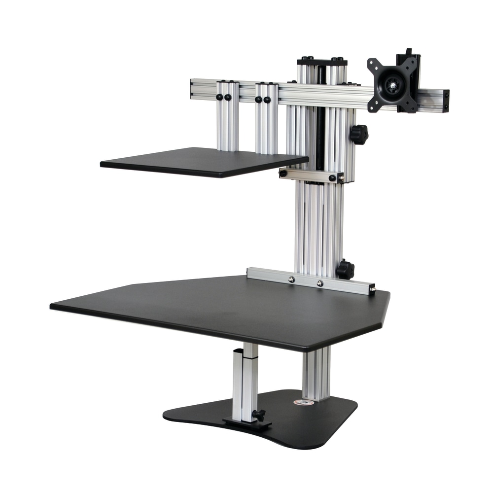 Ergo Desktop Hybrid Kangaroo MDF Desktop, Black MPN:ED-HK-BLK-FA