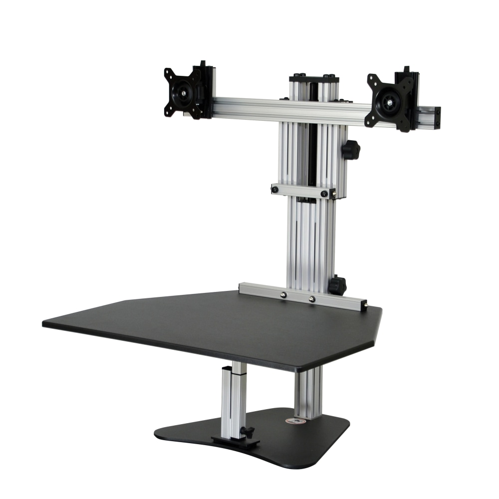 Ergo Desktop Kangaroo Elite Height-Adjustable Dual-Monitor Desk, Black MPN:ED-KE-BLK-FA