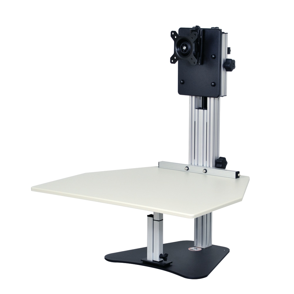 Ergo Desktop Kangaroo Pro Height-Adjustable Single-Monitor Desk, Putty MPN:ED-KP-PUT-FA