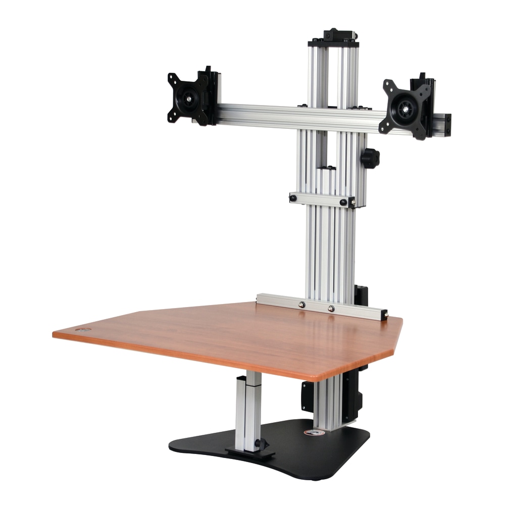Ergo Desktop Electric Kangaroo Elite Stand, 27 1/2inH x 28inW x 28inD, Cherry, Standard Delivery MPN:ELEC-ED-KE-CHE
